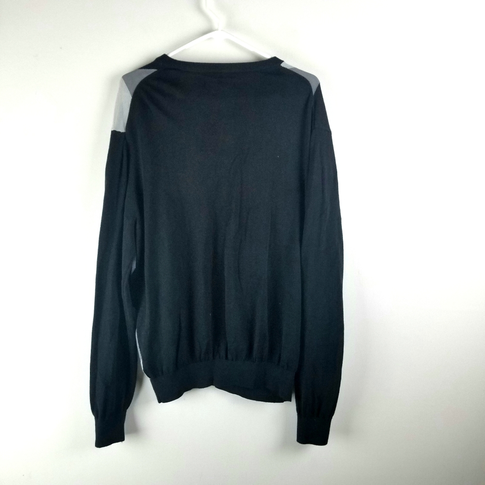 Men's KENNETH ROBERTS Pullover V-Neck Sweater L - Picture 2 of 3